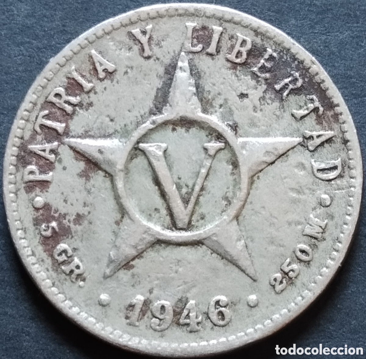 Monedas antiguas de Am&eacute;rica: MONEDA - CUBA 5 CENTAVOS 1946 - Foto 1