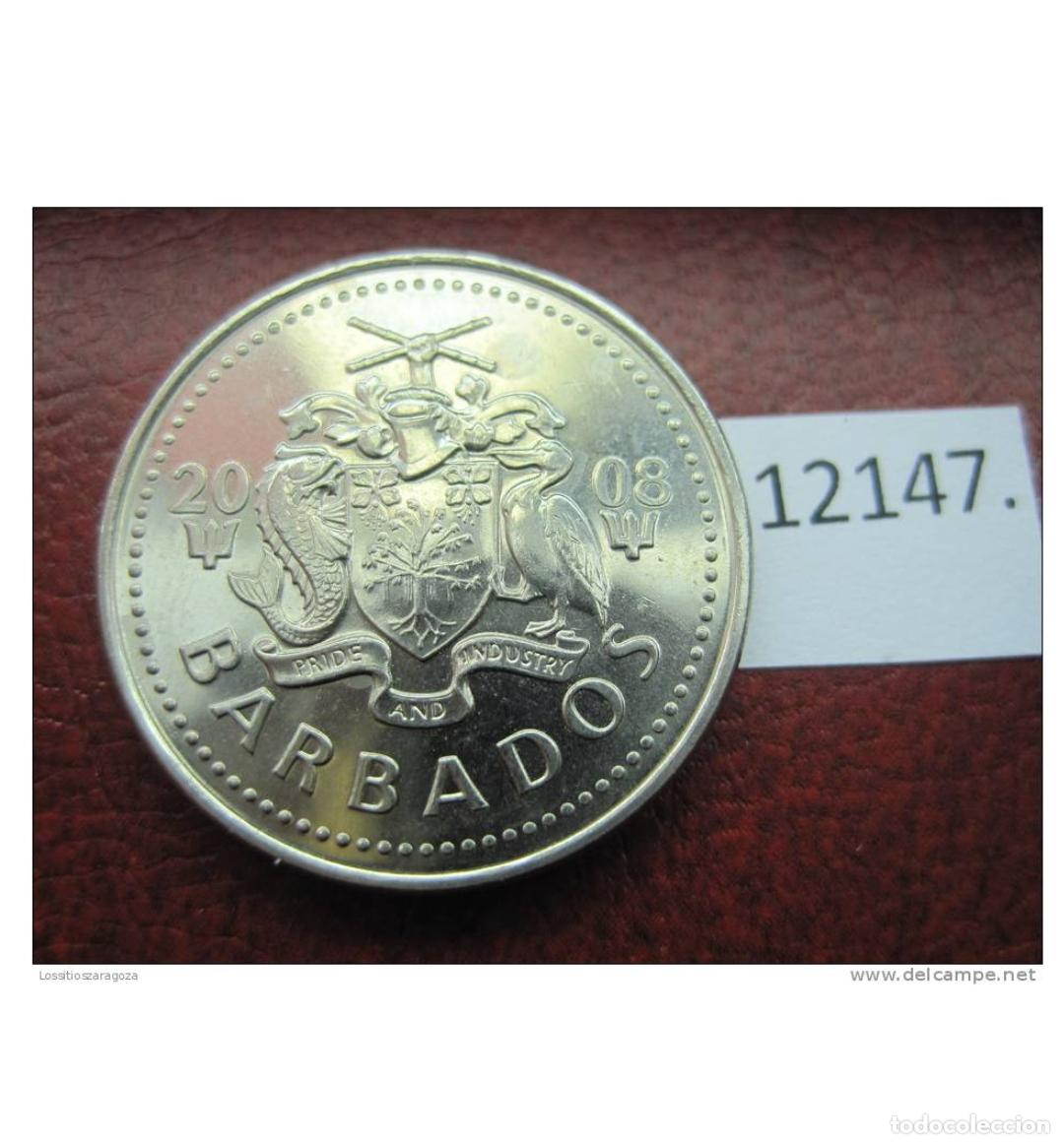 Monedas antiguas de Am&eacute;rica: Barbados 25 centimos 2008 - Foto 2