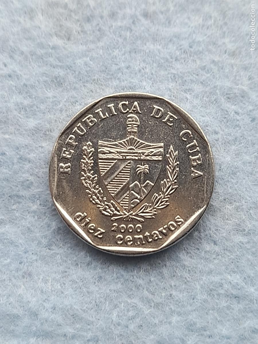 Monedas antiguas de Am&eacute;rica: Cuba. 10 Centavos. A&ntilde;o 2000. - Foto 1