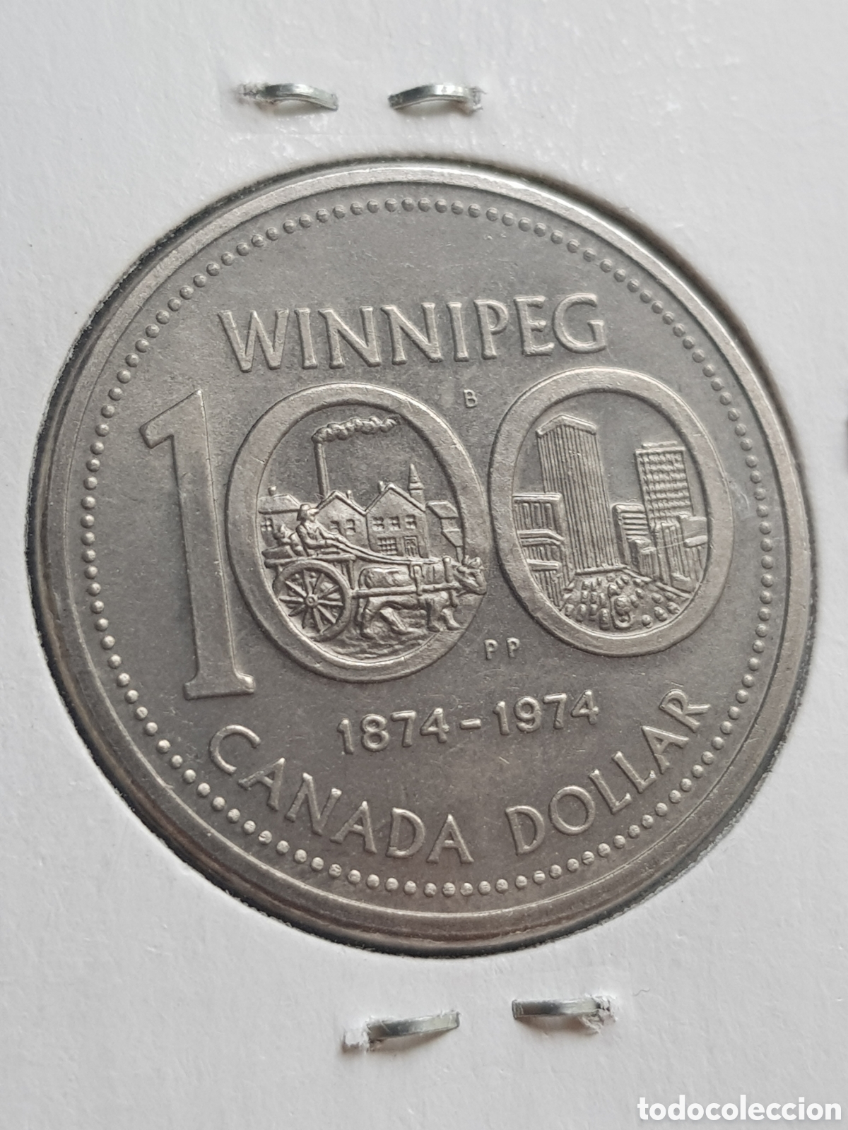 Monedas antiguas de Am&eacute;rica: 1 Dolar 1974 Canad&aacute; Dollar - Foto 2