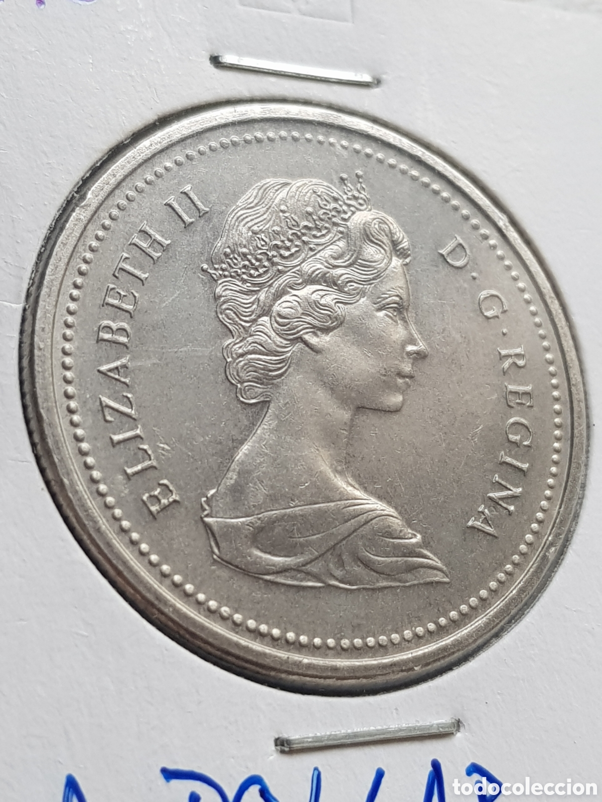 Monedas antiguas de Am&eacute;rica: 1 Dolar 1975 Canad&aacute; Dollar - Foto 4