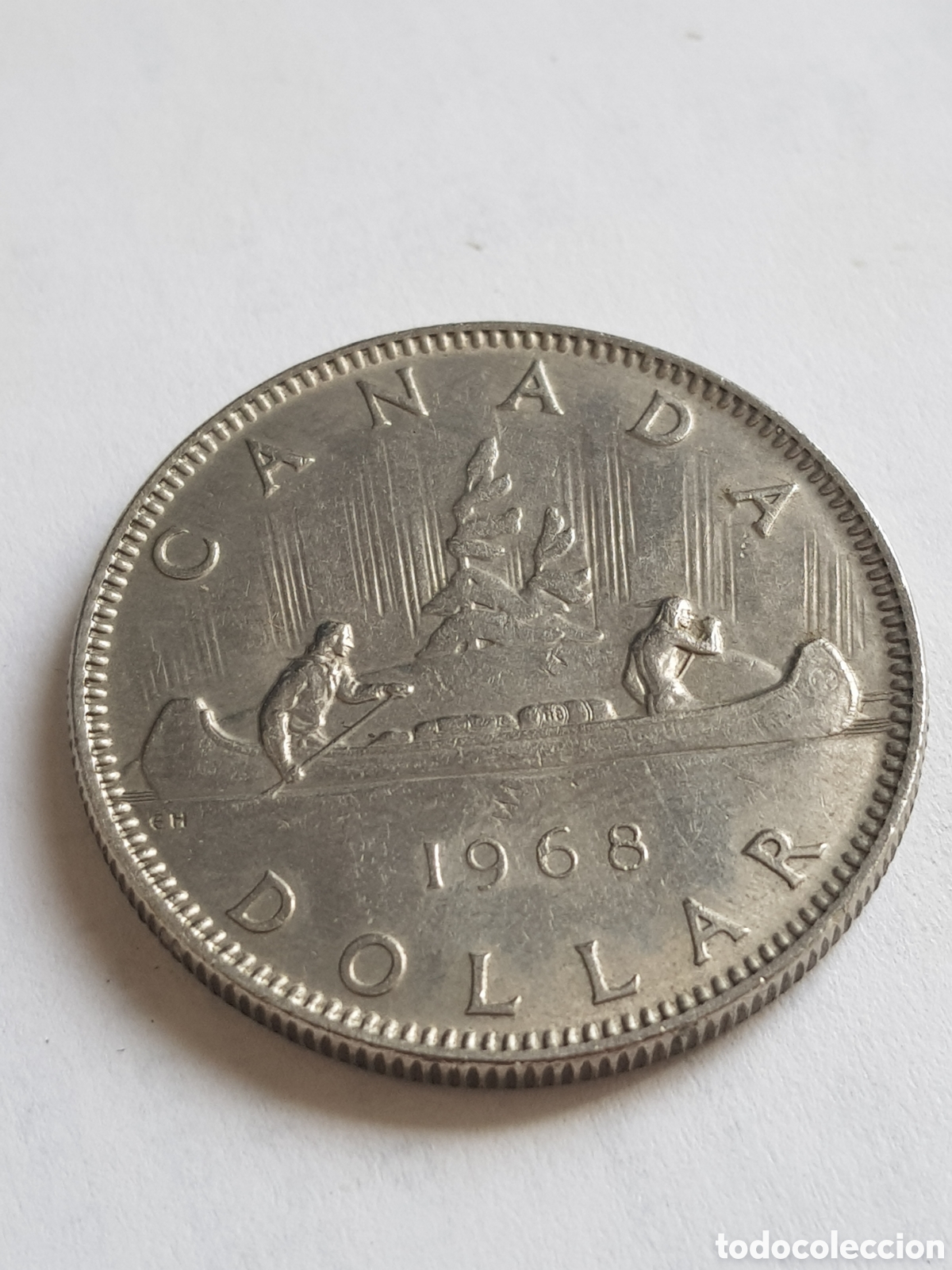 Monedas antiguas de Am&eacute;rica: 1 Dolar 1968 Canad&aacute; Dollar - Foto 3