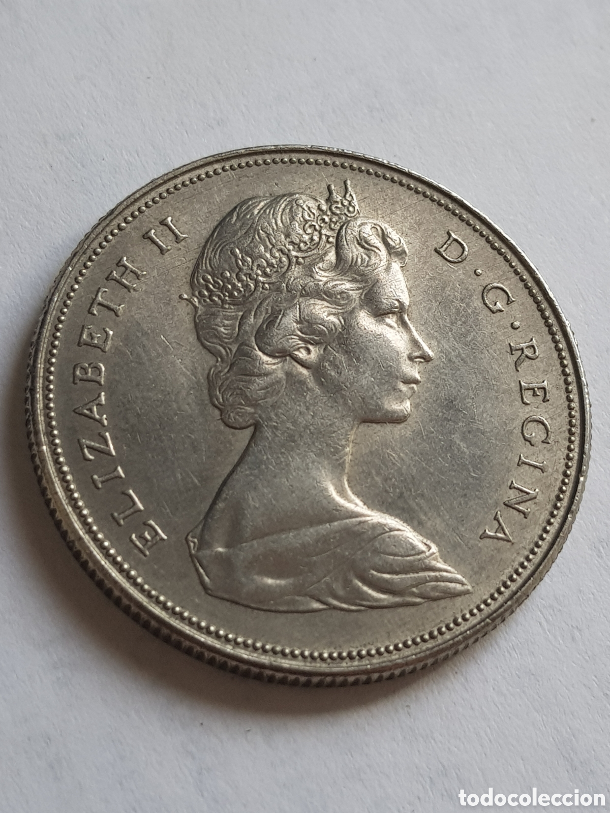 Monedas antiguas de Am&eacute;rica: 1 Dolar 1968 Canad&aacute; Dollar - Foto 5