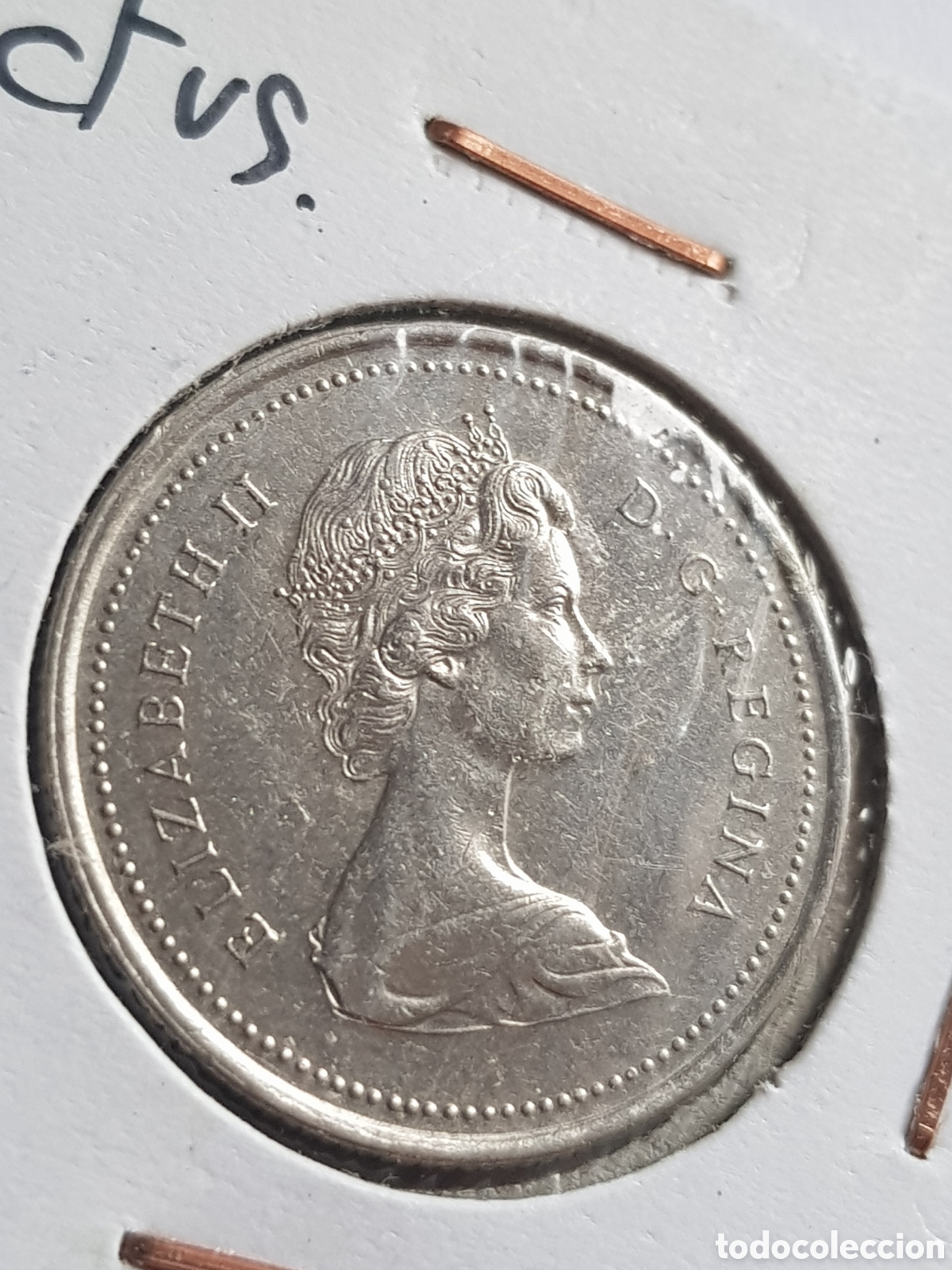 Monedas antiguas de Am&eacute;rica: 25 cents 1973 Canad&aacute; Dollar - Foto 2