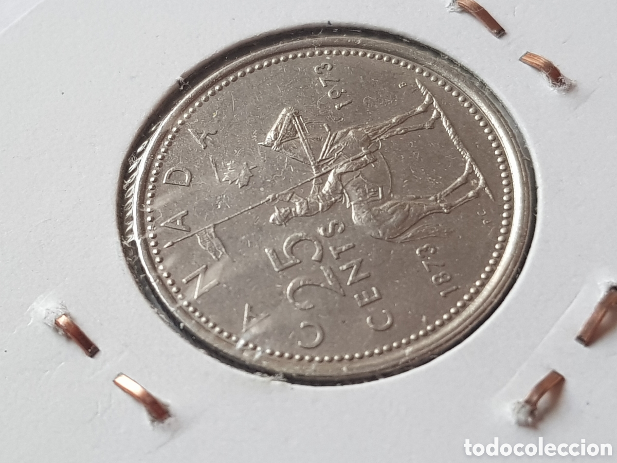 Monedas antiguas de Am&eacute;rica: 25 cents 1973 Canad&aacute; Dollar - Foto 4