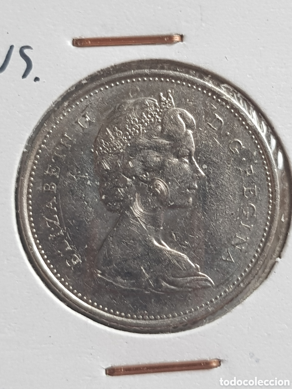 Monedas antiguas de Am&eacute;rica: 25 cents 1976 Canad&aacute; Dollar - Foto 1