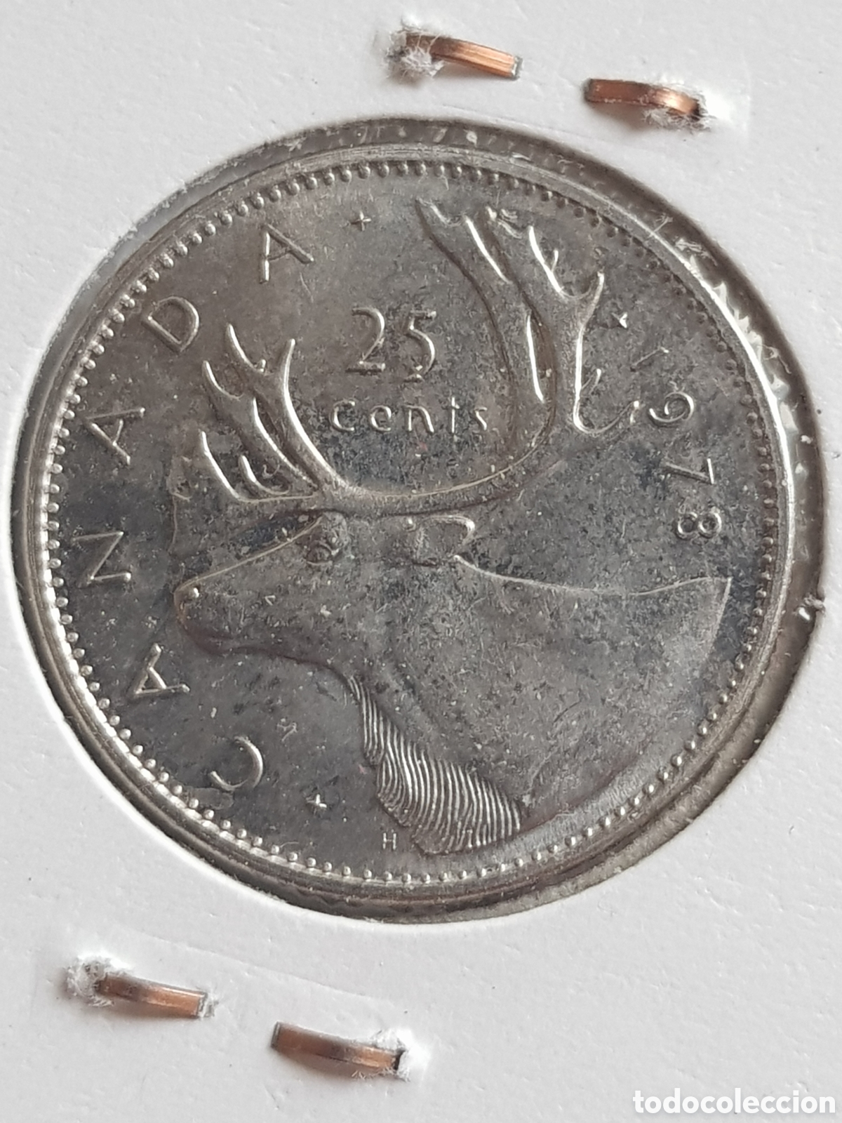 Monedas antiguas de Am&eacute;rica: 25 cents 1978 Canad&aacute; Dollar - Foto 3