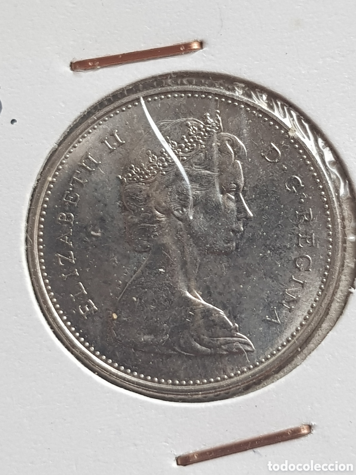 Monedas antiguas de Am&eacute;rica: 25 cents 1978 Canad&aacute; Dollar - Foto 1