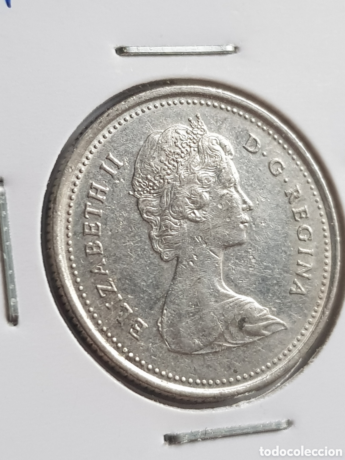 Monedas antiguas de Am&eacute;rica: 25 cents 1984 Canad&aacute; Dollar - Foto 2