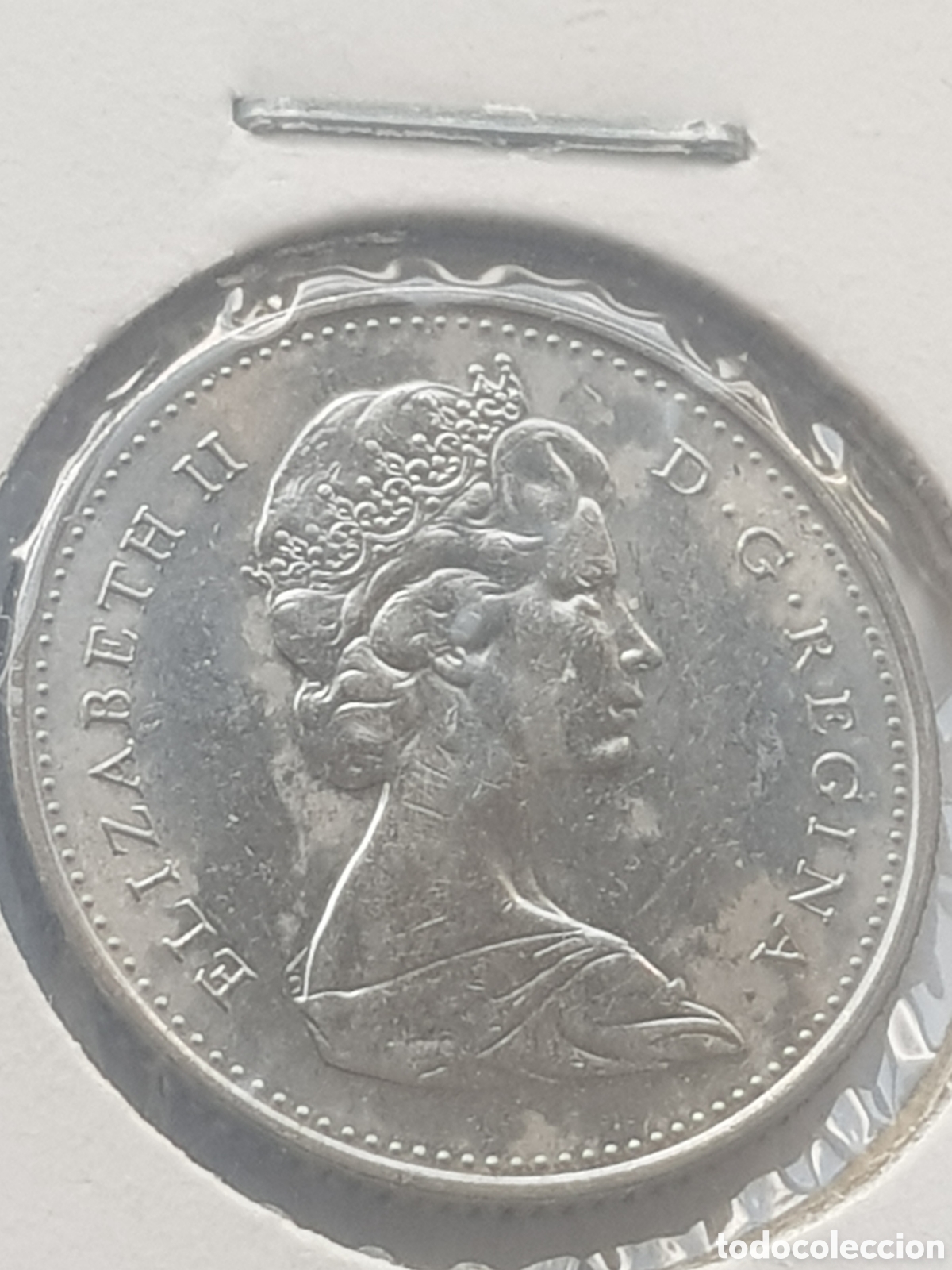 Monedas antiguas de Am&eacute;rica: 10 cents 1975 Canad&aacute; Dollar - Foto 2