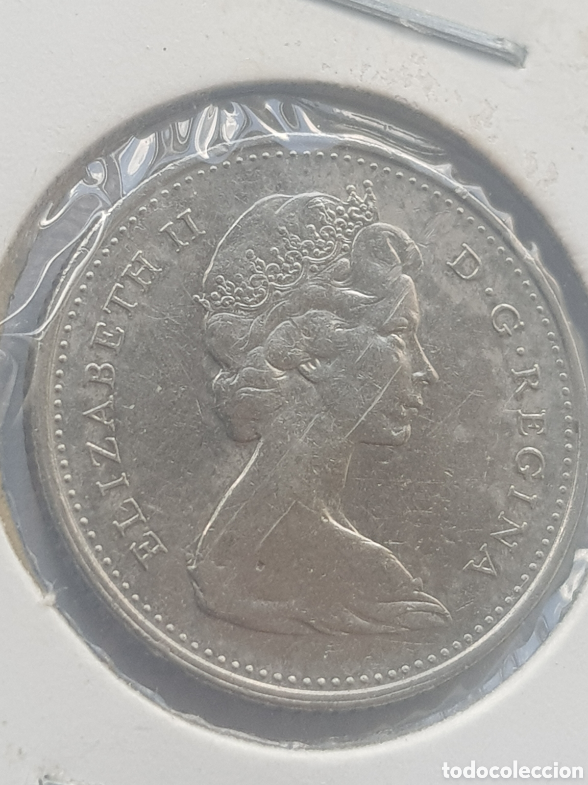 Monedas antiguas de Am&eacute;rica: 10 cents 1977 Canad&aacute; Dollar - Foto 2