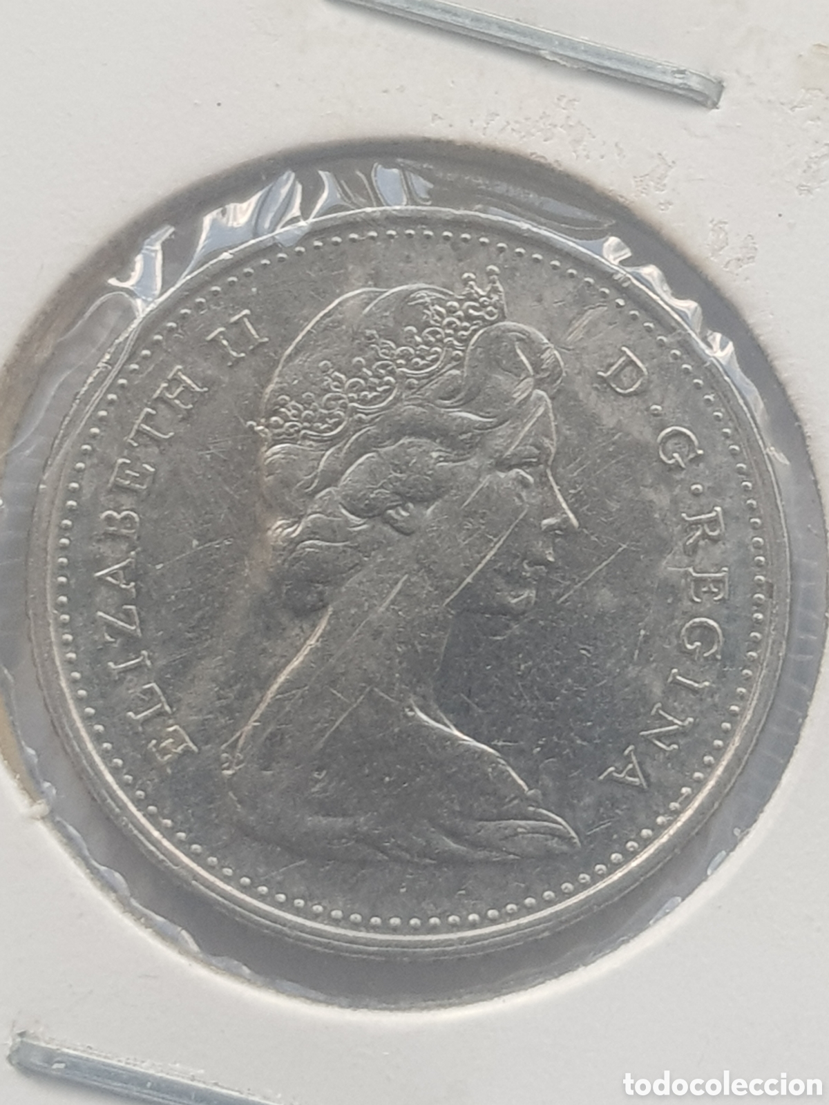 Monedas antiguas de Am&eacute;rica: 10 cents 1977 Canad&aacute; Dollar - Foto 1