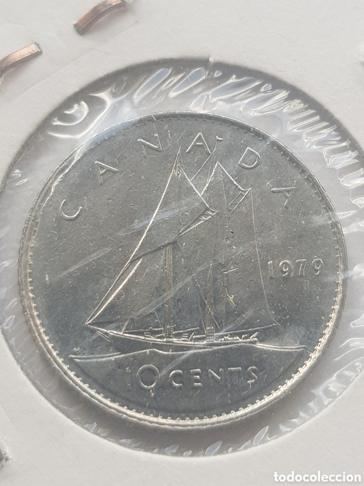 Monedas antiguas de Am&eacute;rica: 10 cents 1979 Canad&aacute; Dollar - Foto 3