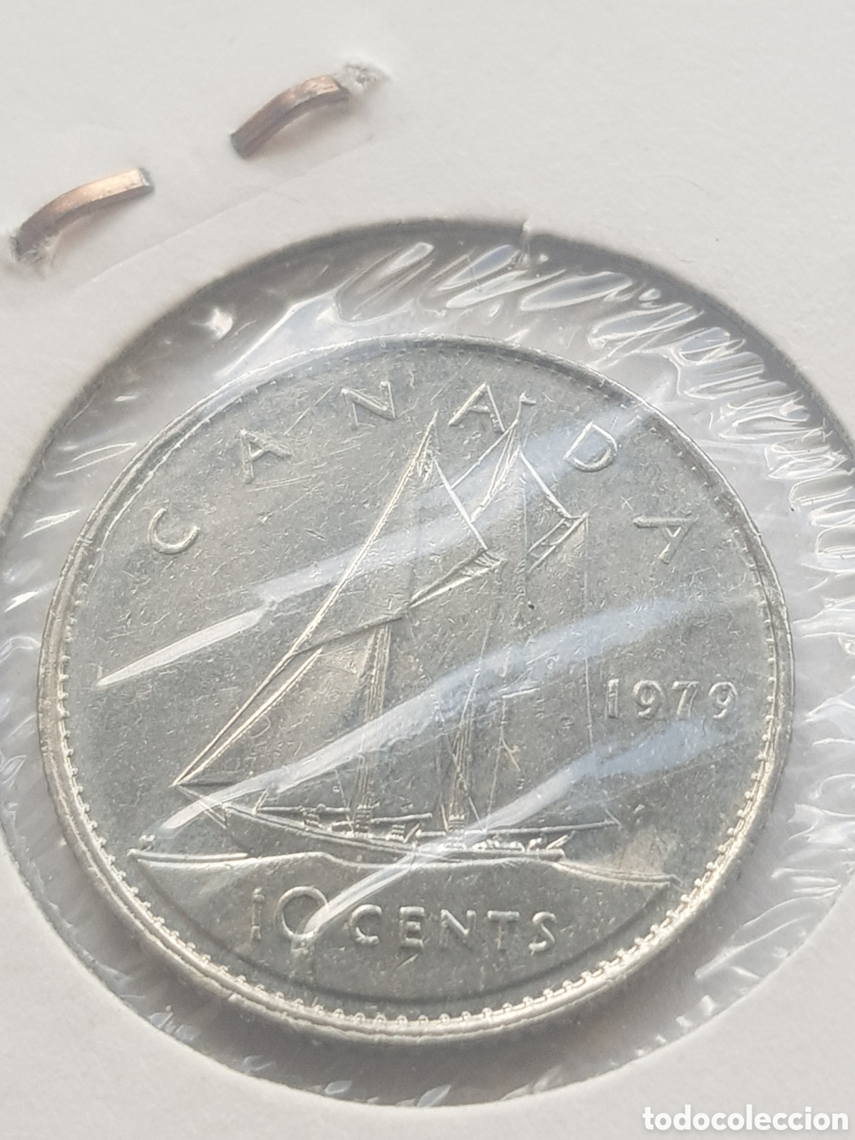 Monedas antiguas de Am&eacute;rica: 10 cents 1979 Canad&aacute; Dollar - Foto 4