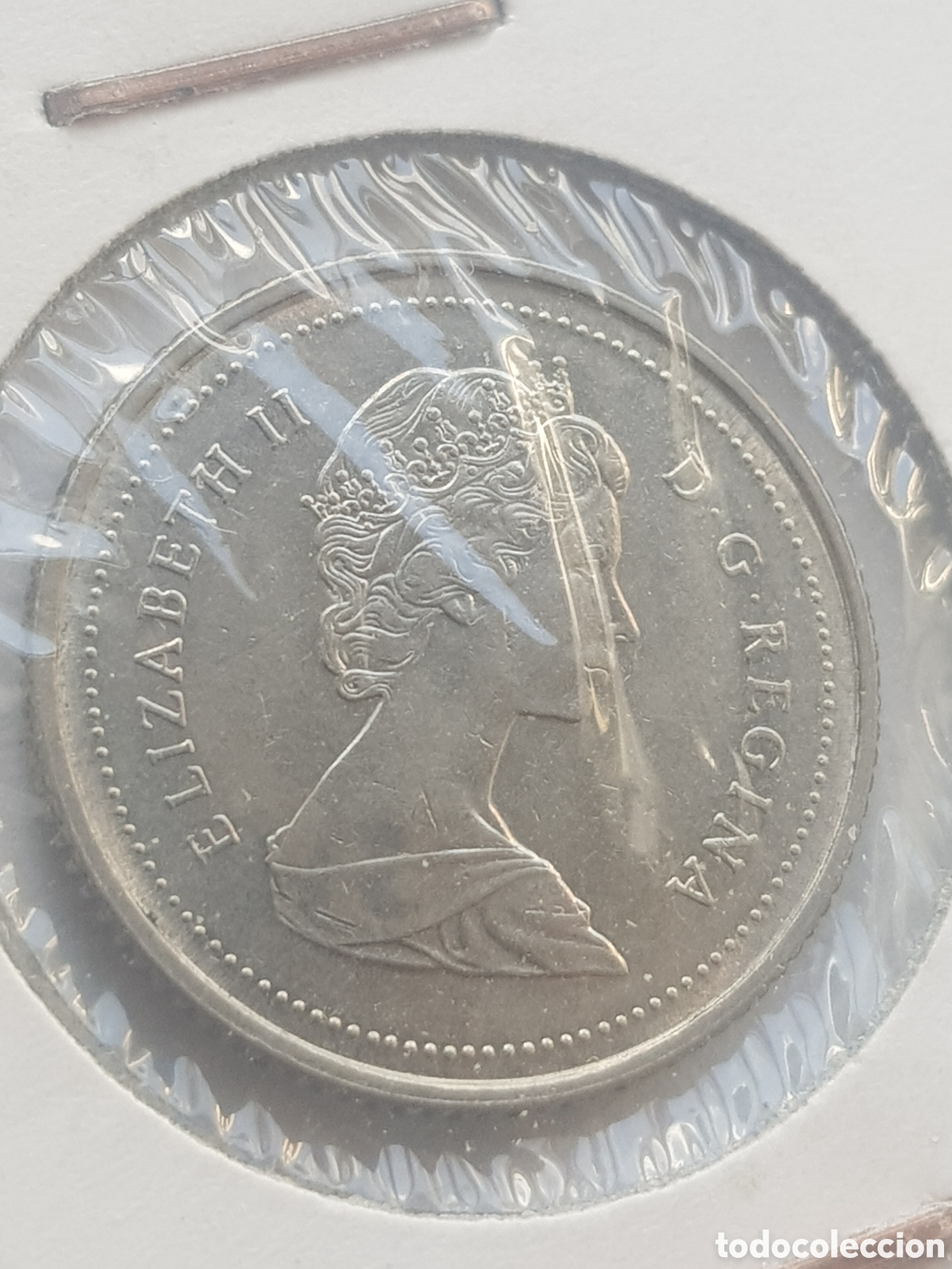 Monedas antiguas de Am&eacute;rica: 10 cents 1987 Canad&aacute; Dollar - Foto 2