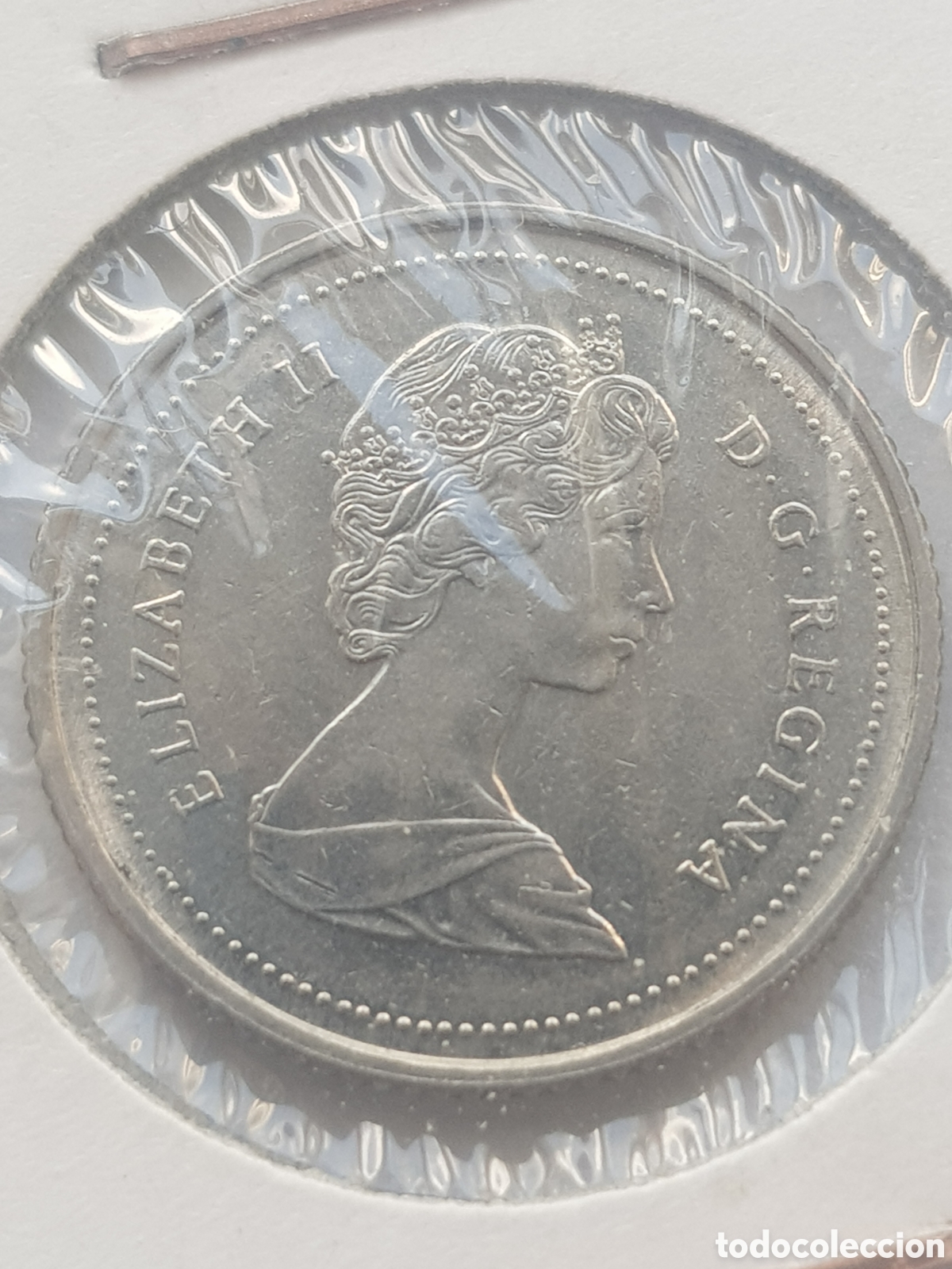 Monedas antiguas de Am&eacute;rica: 10 cents 1987 Canad&aacute; Dollar - Foto 1