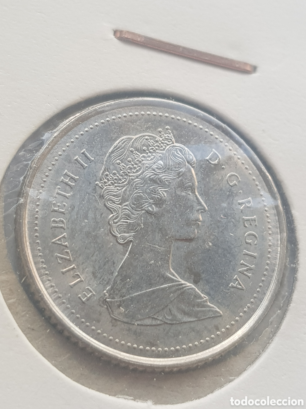 Monedas antiguas de Am&eacute;rica: 10 cents 1989 Canad&aacute; Dollar - Foto 2