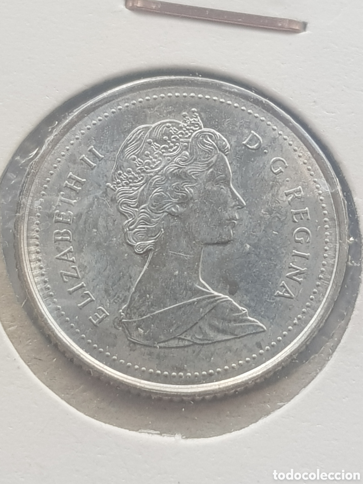Monedas antiguas de Am&eacute;rica: 10 cents 1989 Canad&aacute; Dollar - Foto 1