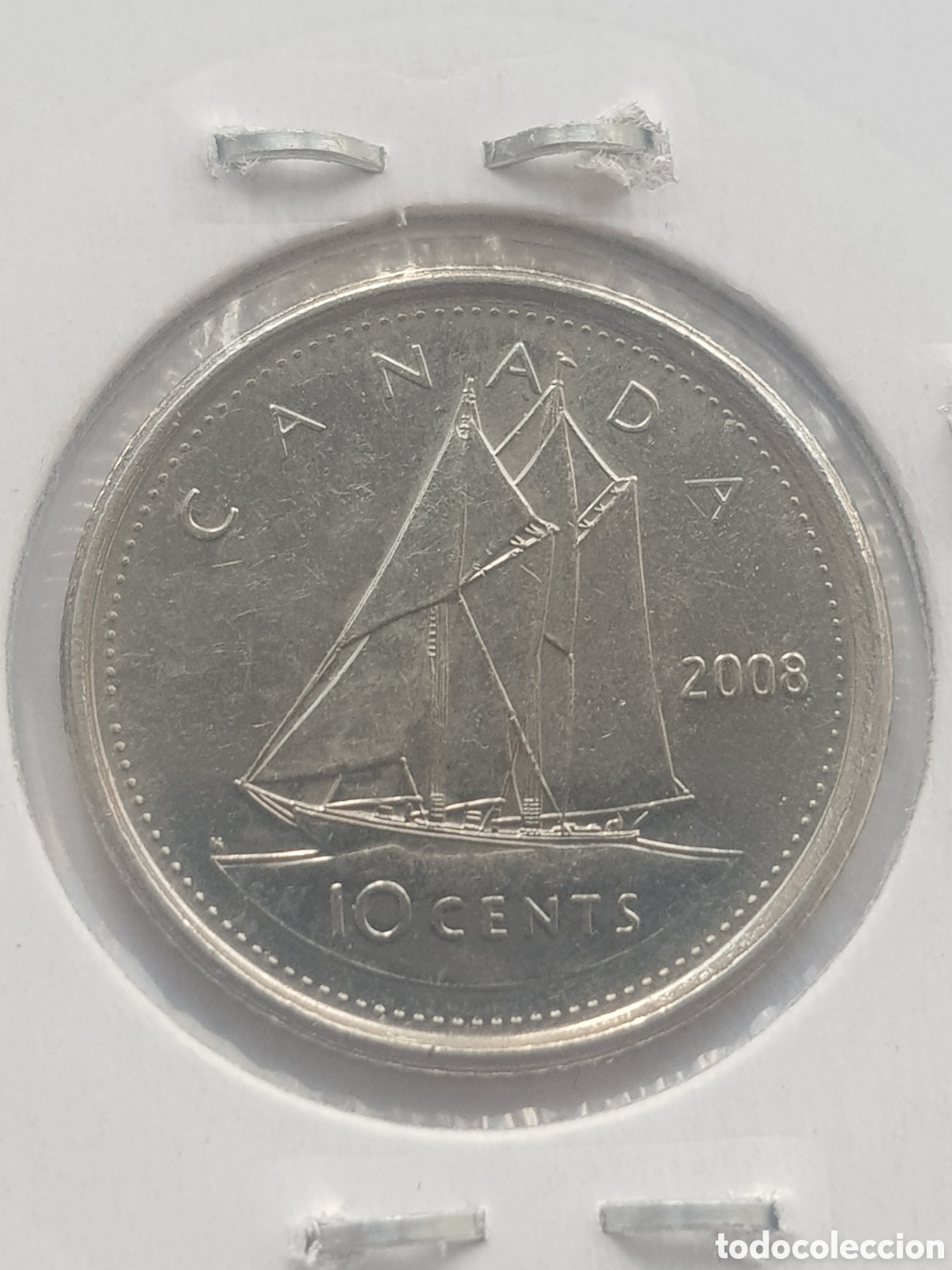 Monedas antiguas de Am&eacute;rica: 10 cents 2008 Canad&aacute; Dollar - Foto 3