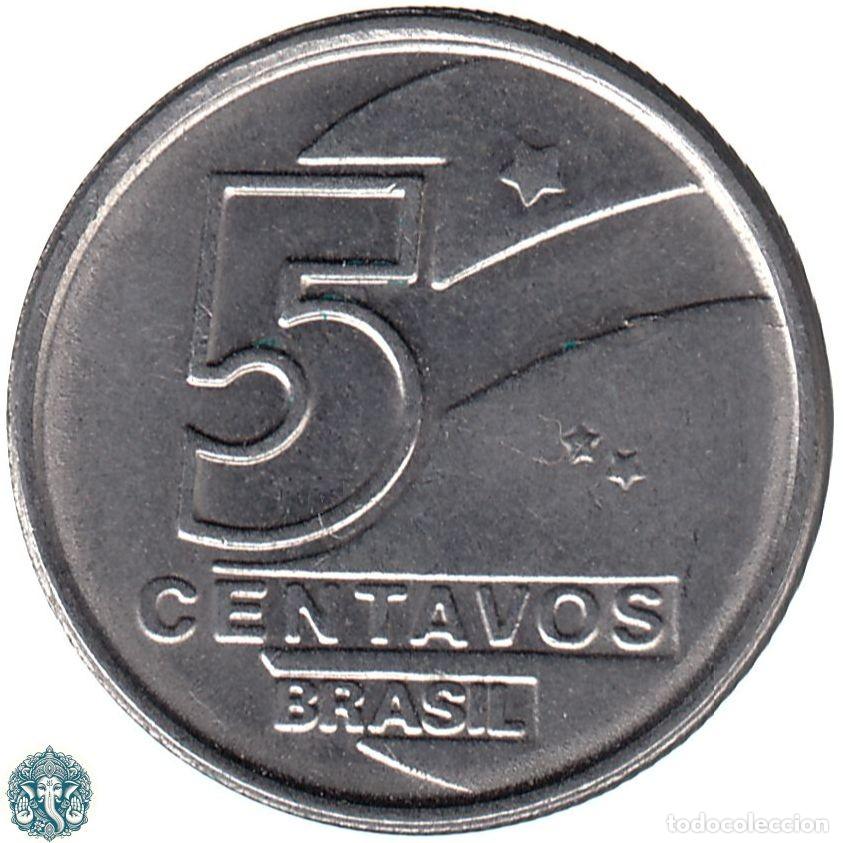 Monedas antiguas de Am&eacute;rica: BRASIL 5 Centavos 1989 KM#612 - Foto 2
