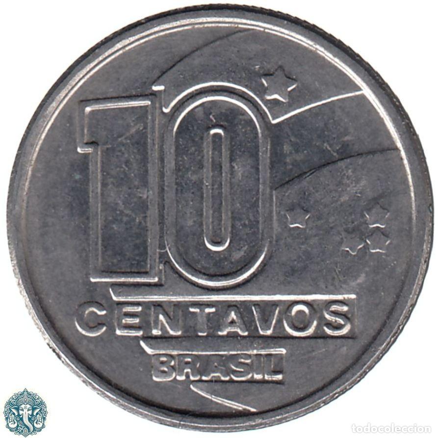 Monedas antiguas de Am&eacute;rica: BRASIL 10 Centavos 1989 KM#613 - Foto 2
