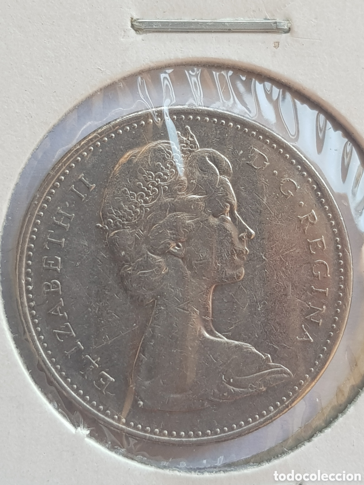 Monedas antiguas de Am&eacute;rica: 5 cents 1972 Canad&aacute; Dollar - Foto 2