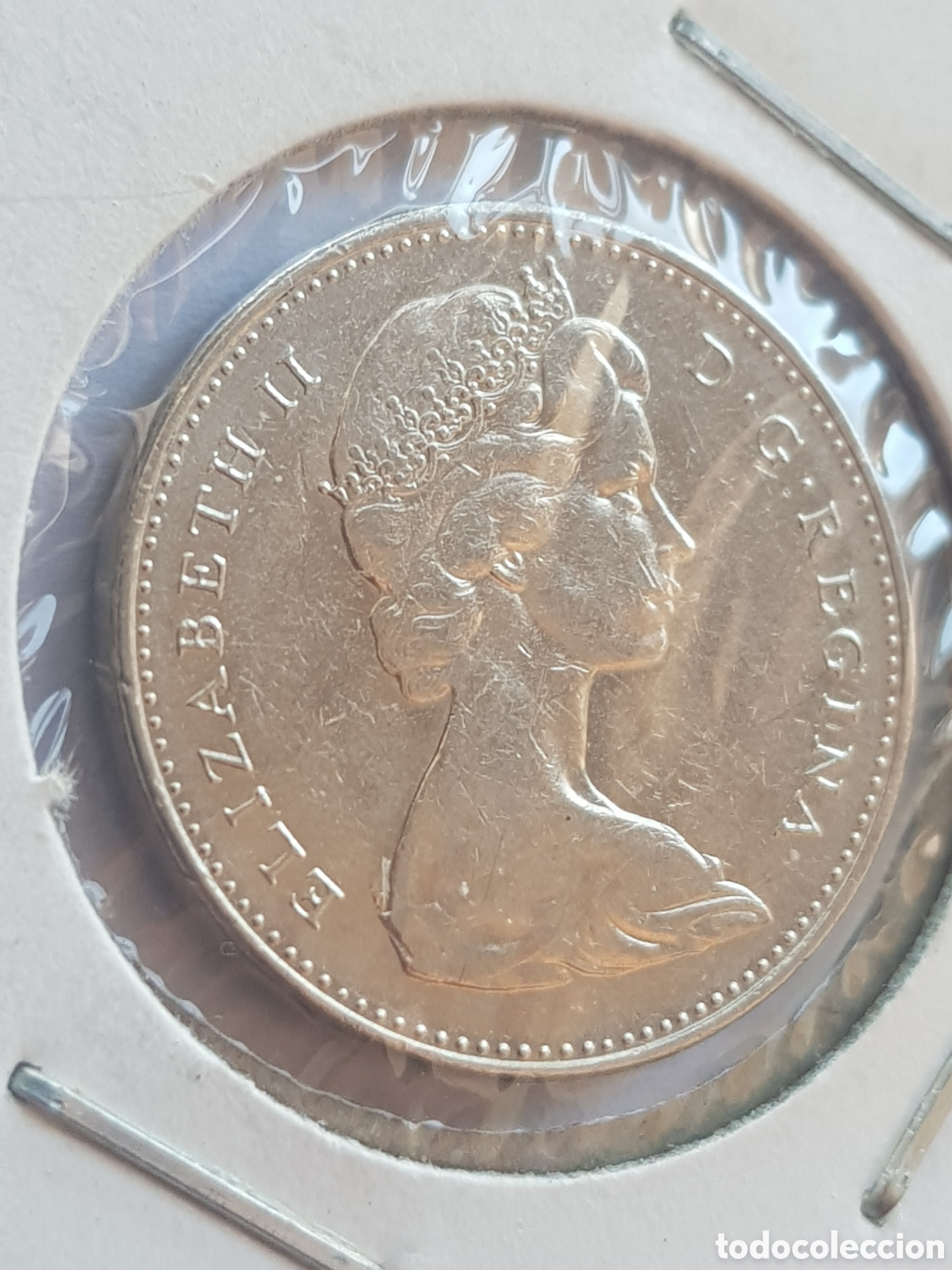 Monedas antiguas de Am&eacute;rica: 5 cents 1973 Canad&aacute; Dollar - Foto 2