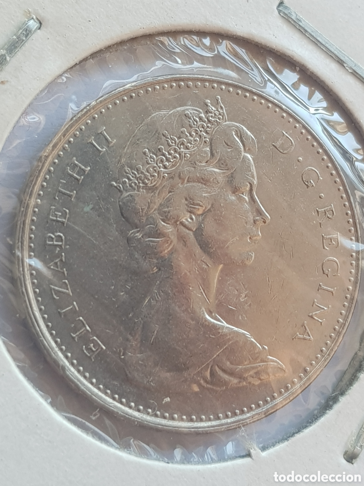Monedas antiguas de Am&eacute;rica: 5 cents 1975 Canad&aacute; Dollar - Foto 2