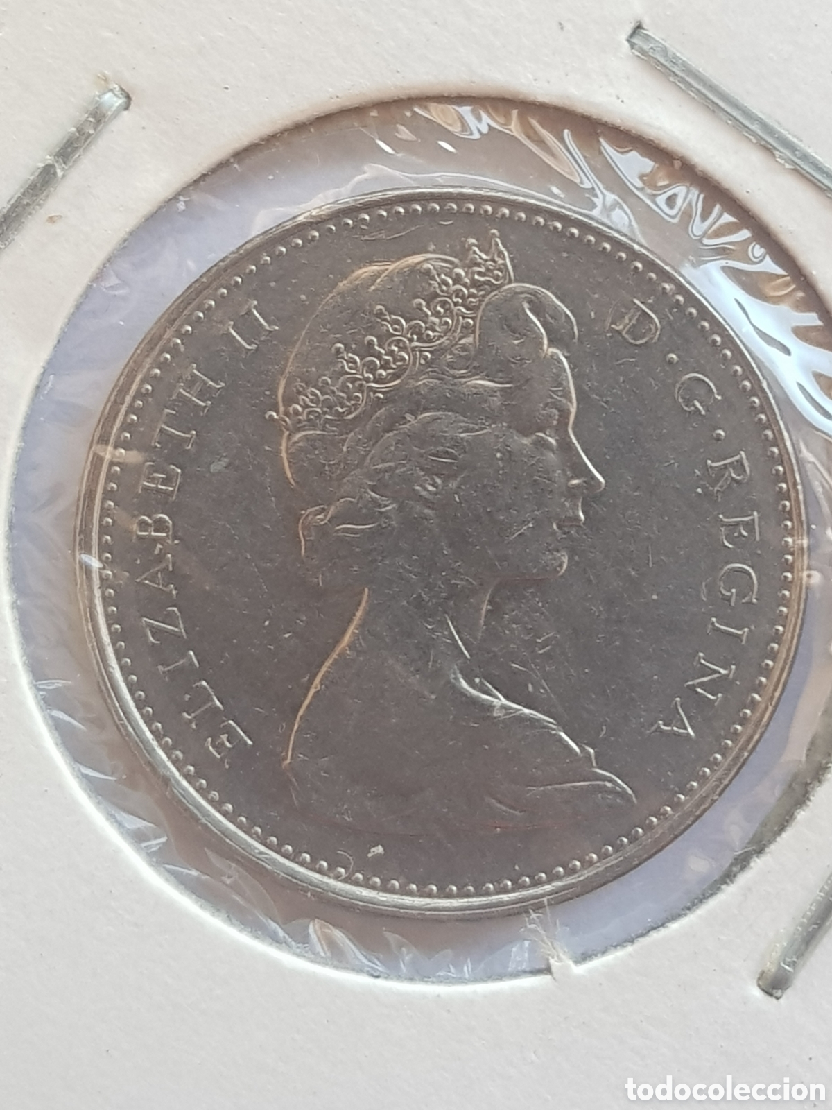 Monedas antiguas de Am&eacute;rica: 5 cents 1975 Canad&aacute; Dollar - Foto 1