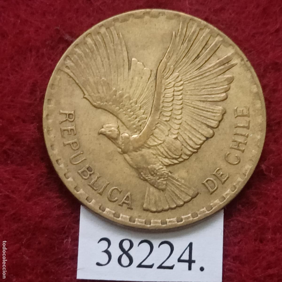 Monedas antiguas de Am&eacute;rica: Chile 5 cent&eacute;simos 1964, c&eacute;ntimos - Foto 1
