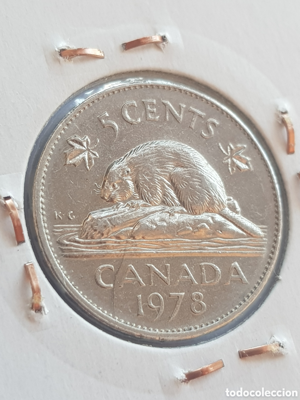 Monedas antiguas de Am&eacute;rica: 5 cents 1978 Canad&aacute; Dollar - Foto 4
