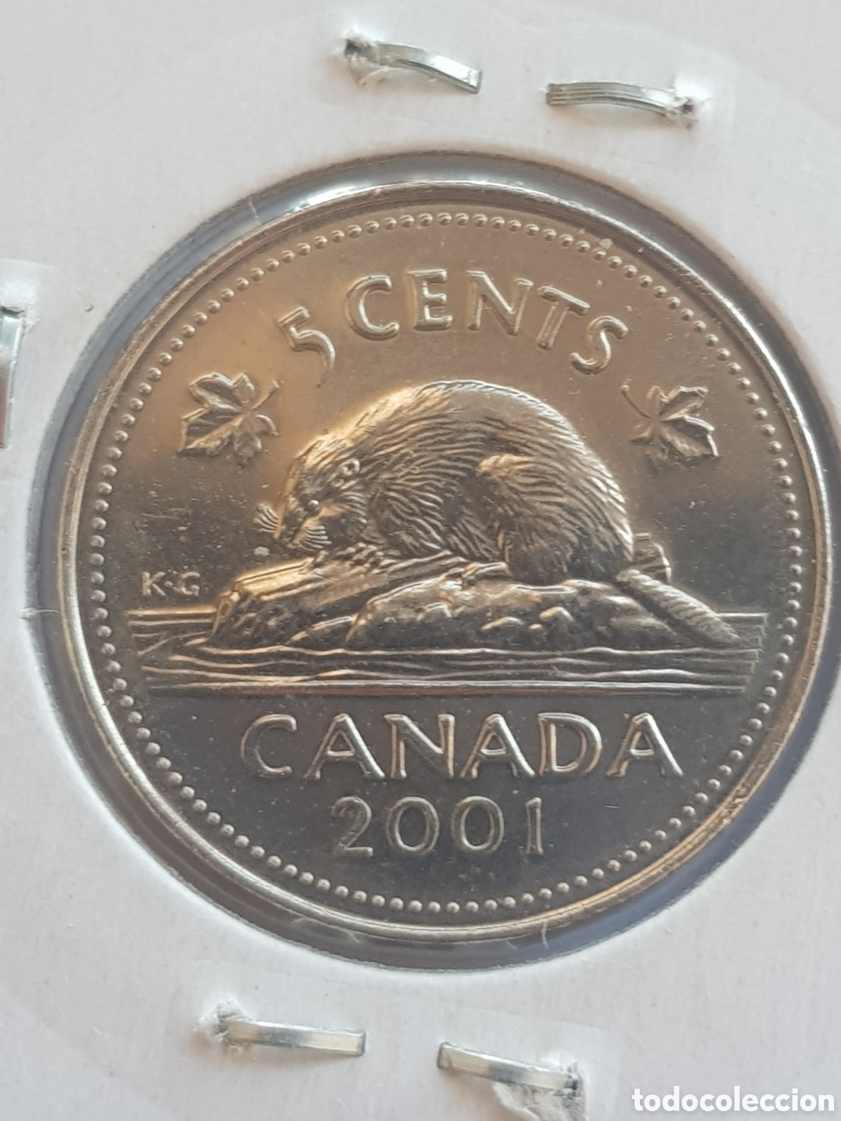 Monedas antiguas de Am&eacute;rica: 5 cents 2001 Canad&aacute; Dollar - Foto 3