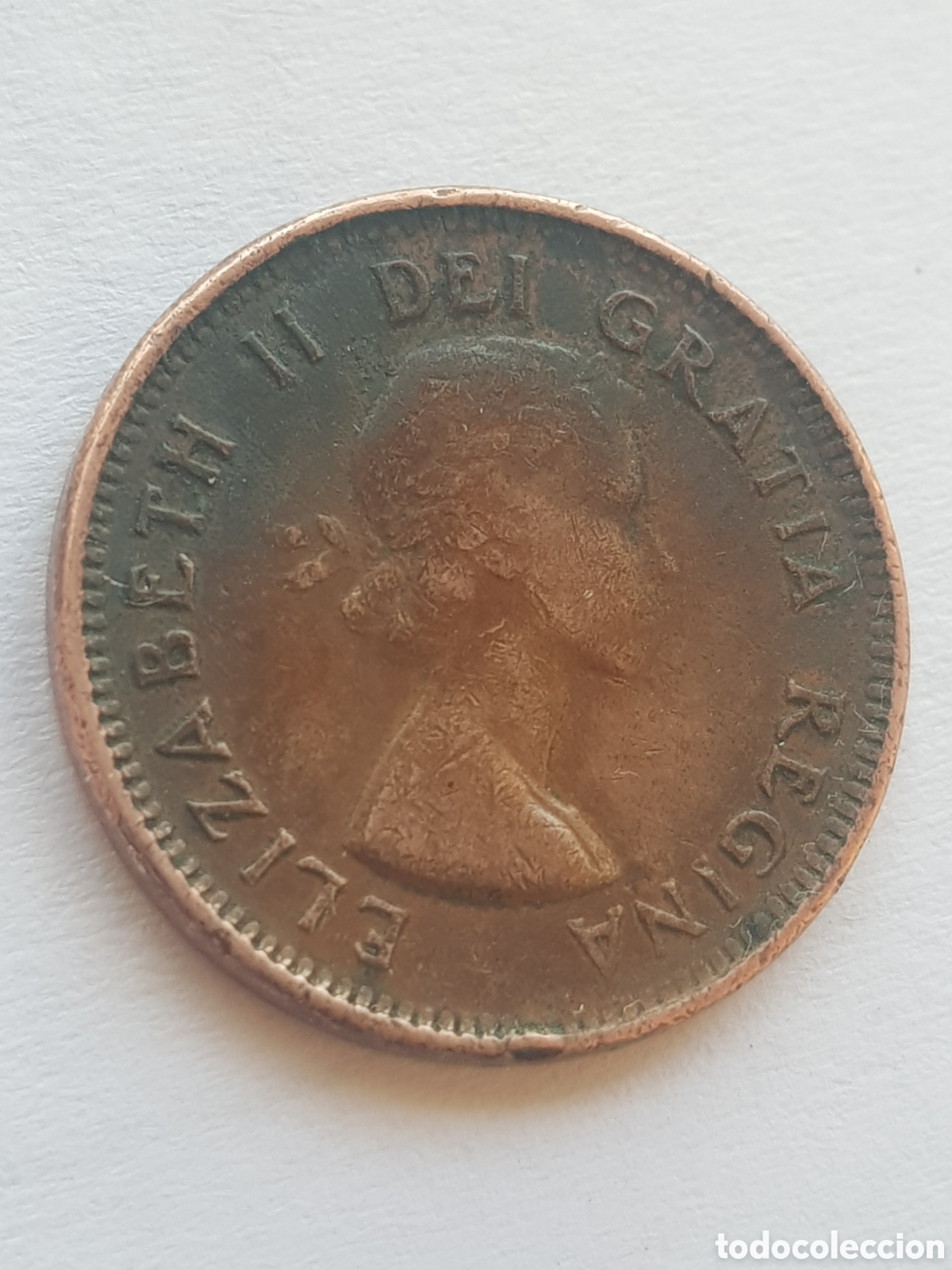 Monedas antiguas de Am&eacute;rica: 1 cent 1953 Canad&aacute; Dollar - Foto 2