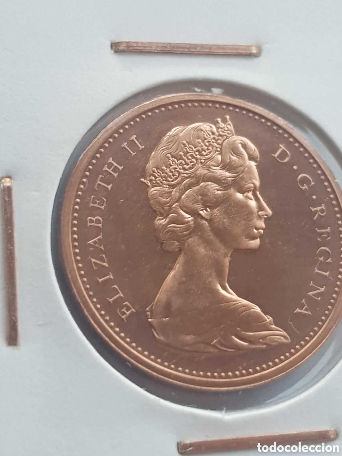 Monedas antiguas de Am&eacute;rica: 1 cent 1966 Canad&aacute; Dollar - Foto 2