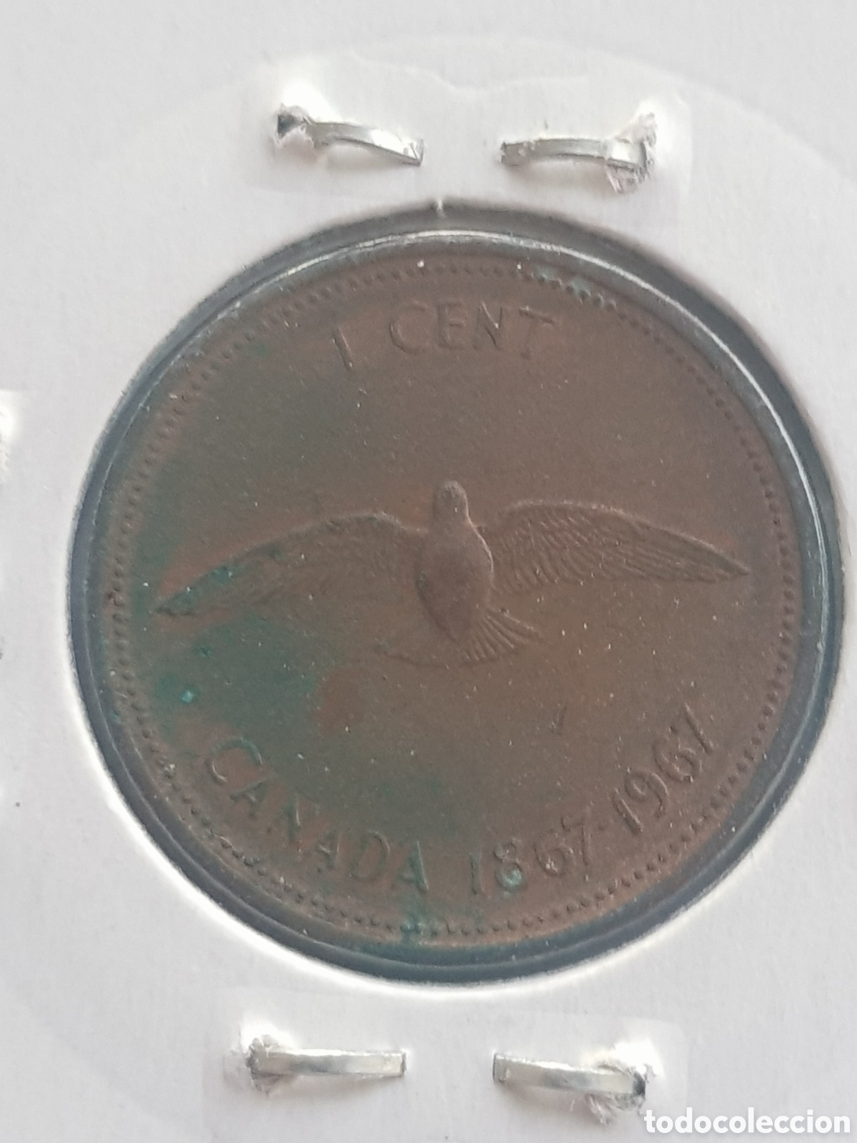Monedas antiguas de Am&eacute;rica: 1 cent 1967 Canad&aacute; Dollar - Foto 2
