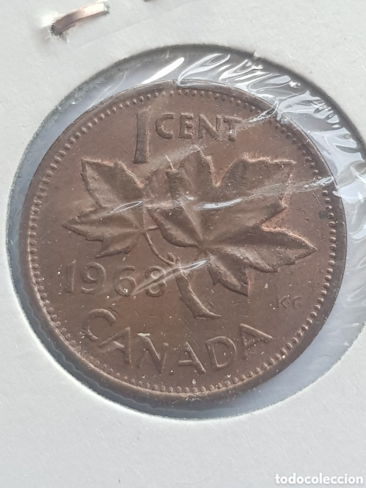 Monedas antiguas de Am&eacute;rica: 1 cent 1968 Canad&aacute; Dollar - Foto 3