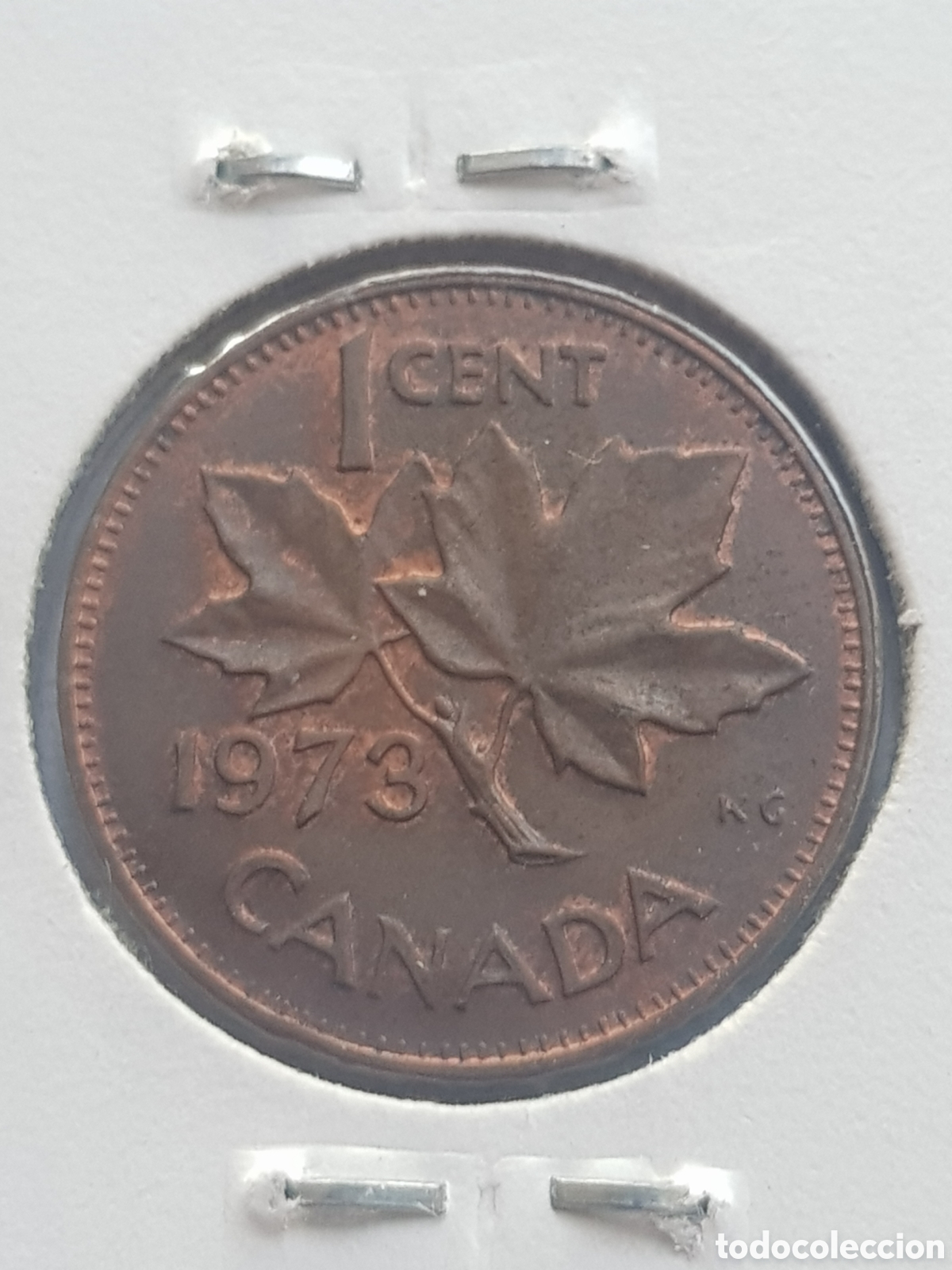 Monedas antiguas de Am&eacute;rica: 1 cent 1973 Canad&aacute; Dollar - Foto 3