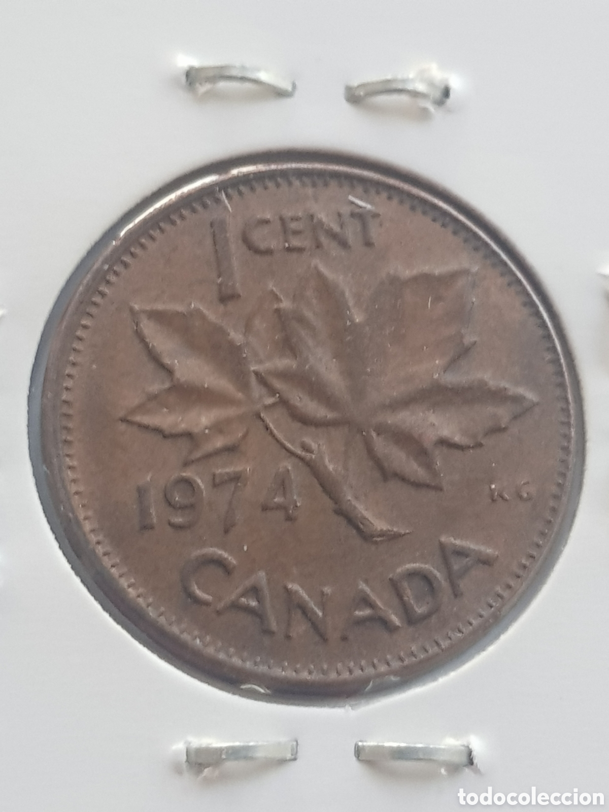 Monedas antiguas de Am&eacute;rica: 1 cent 1974 Canad&aacute; Dollar - Foto 4