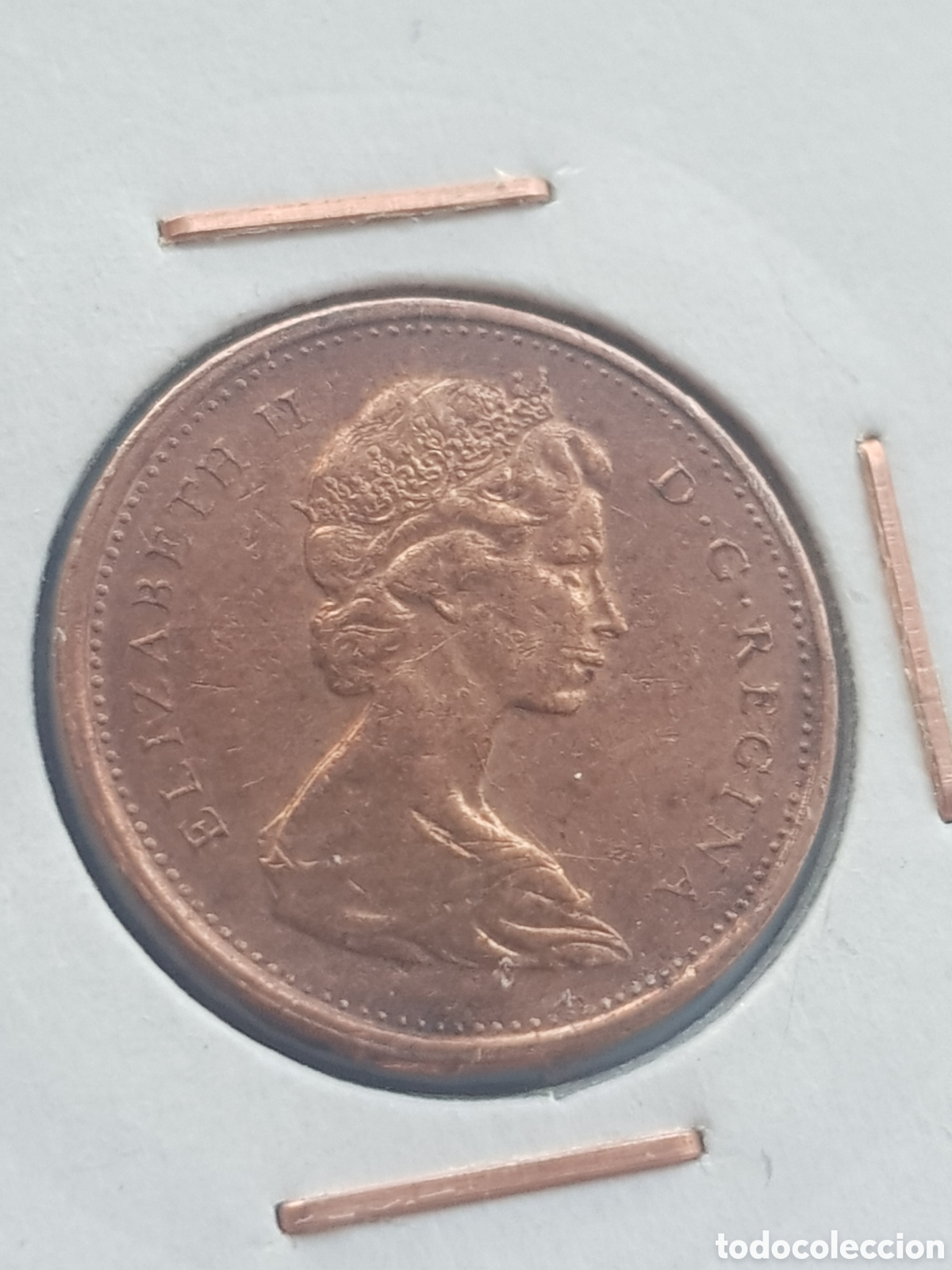 Monedas antiguas de Am&eacute;rica: 1 cent 1975 Canad&aacute; Dollar - Foto 2