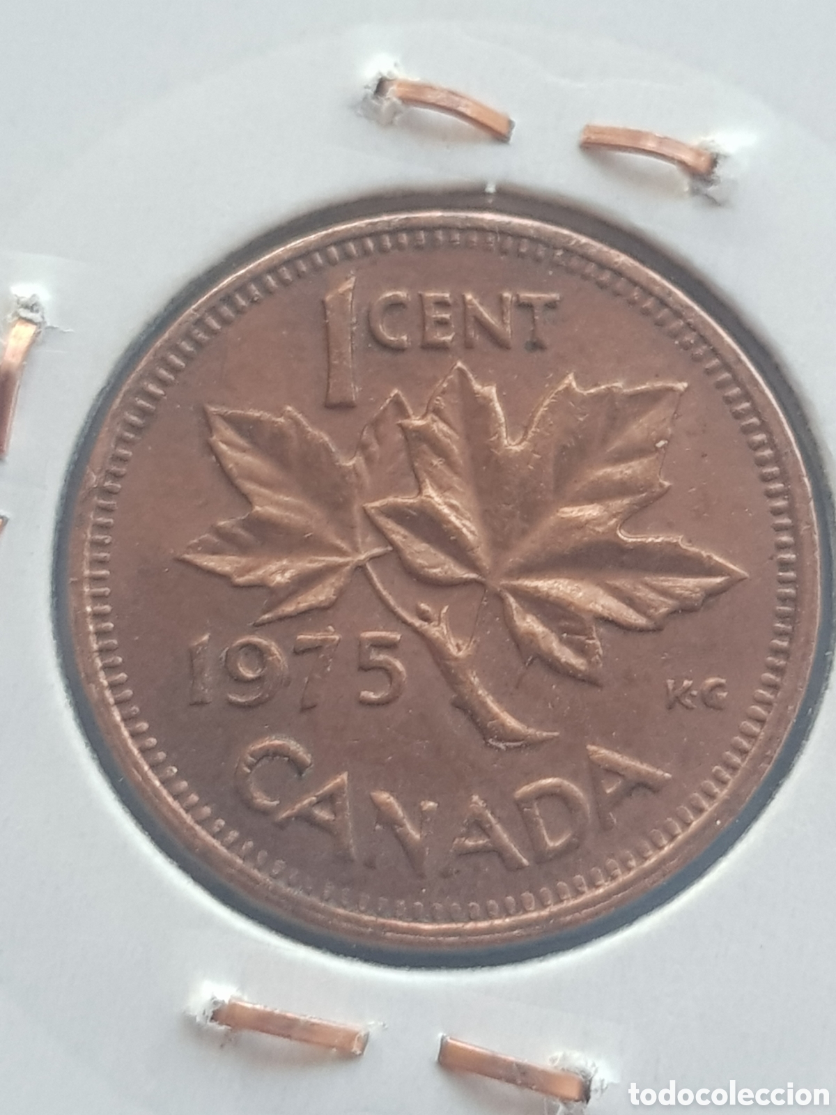 Monedas antiguas de Am&eacute;rica: 1 cent 1975 Canad&aacute; Dollar - Foto 3