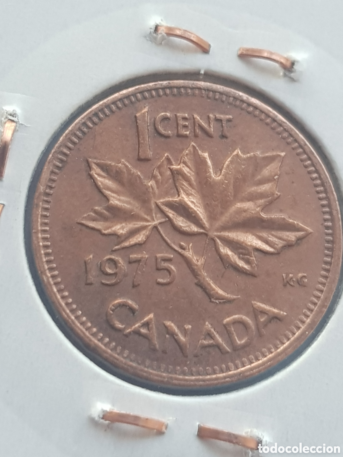 Monedas antiguas de Am&eacute;rica: 1 cent 1975 Canad&aacute; Dollar - Foto 4