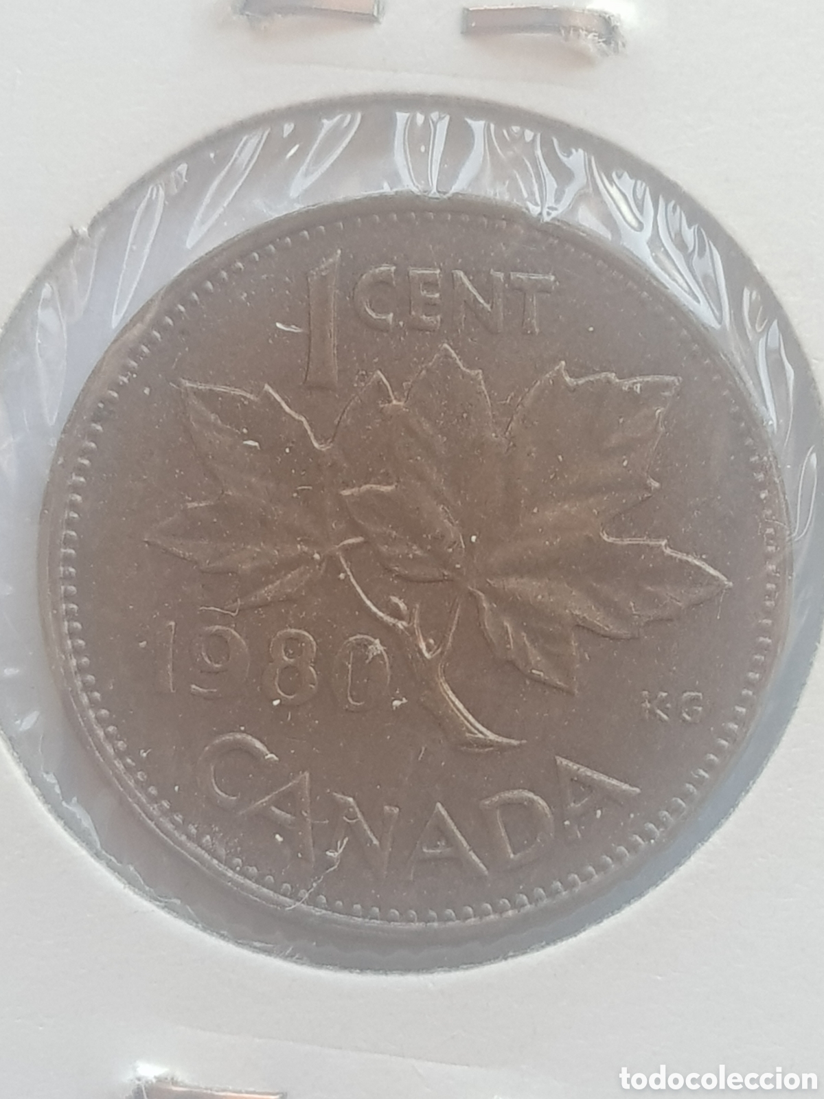 Monedas antiguas de Am&eacute;rica: 1 cent 1980 Canad&aacute; Dollar - Foto 3