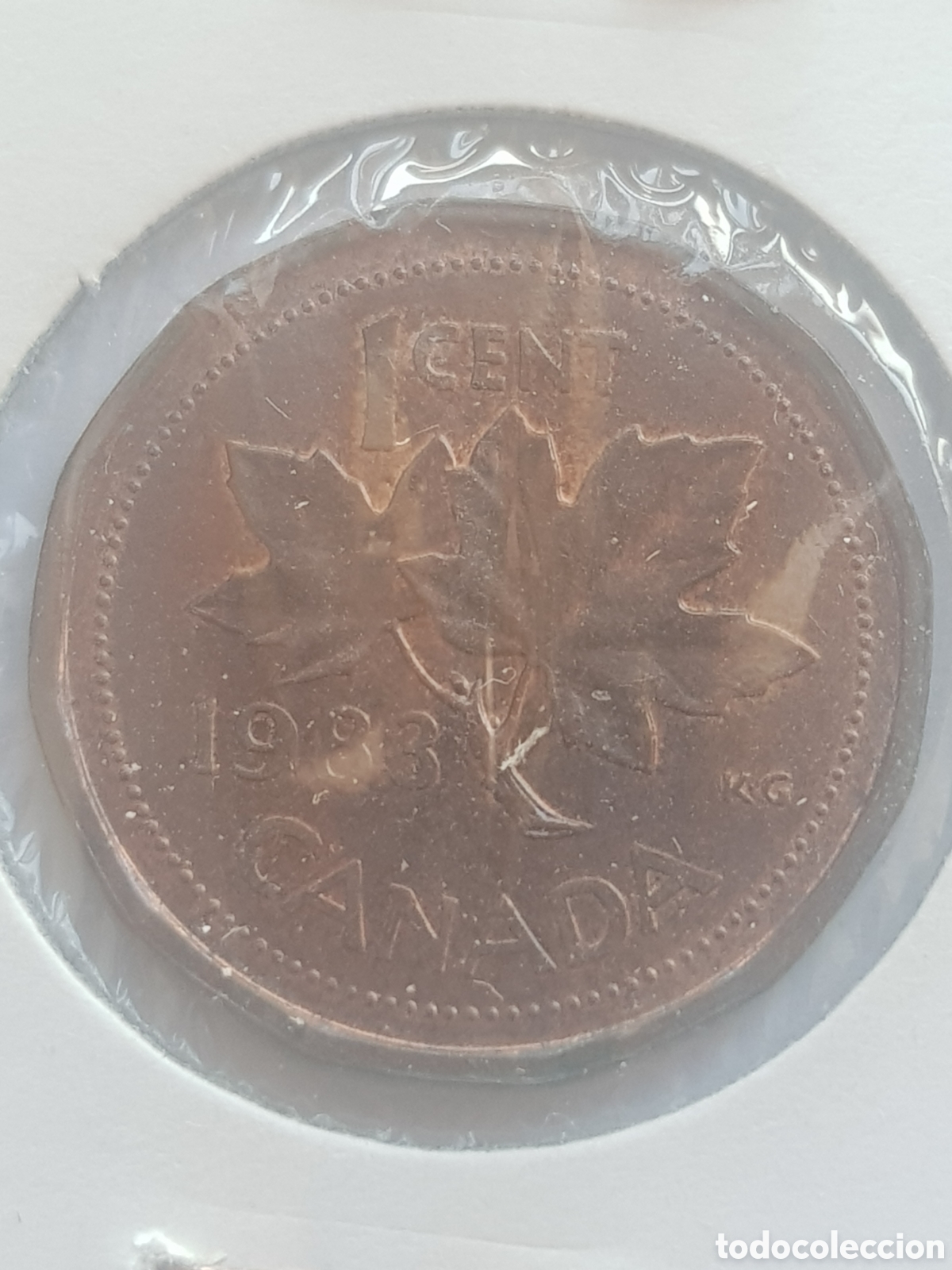 Monedas antiguas de Am&eacute;rica: 1 cent 1983 Canad&aacute; Dollar - Foto 3