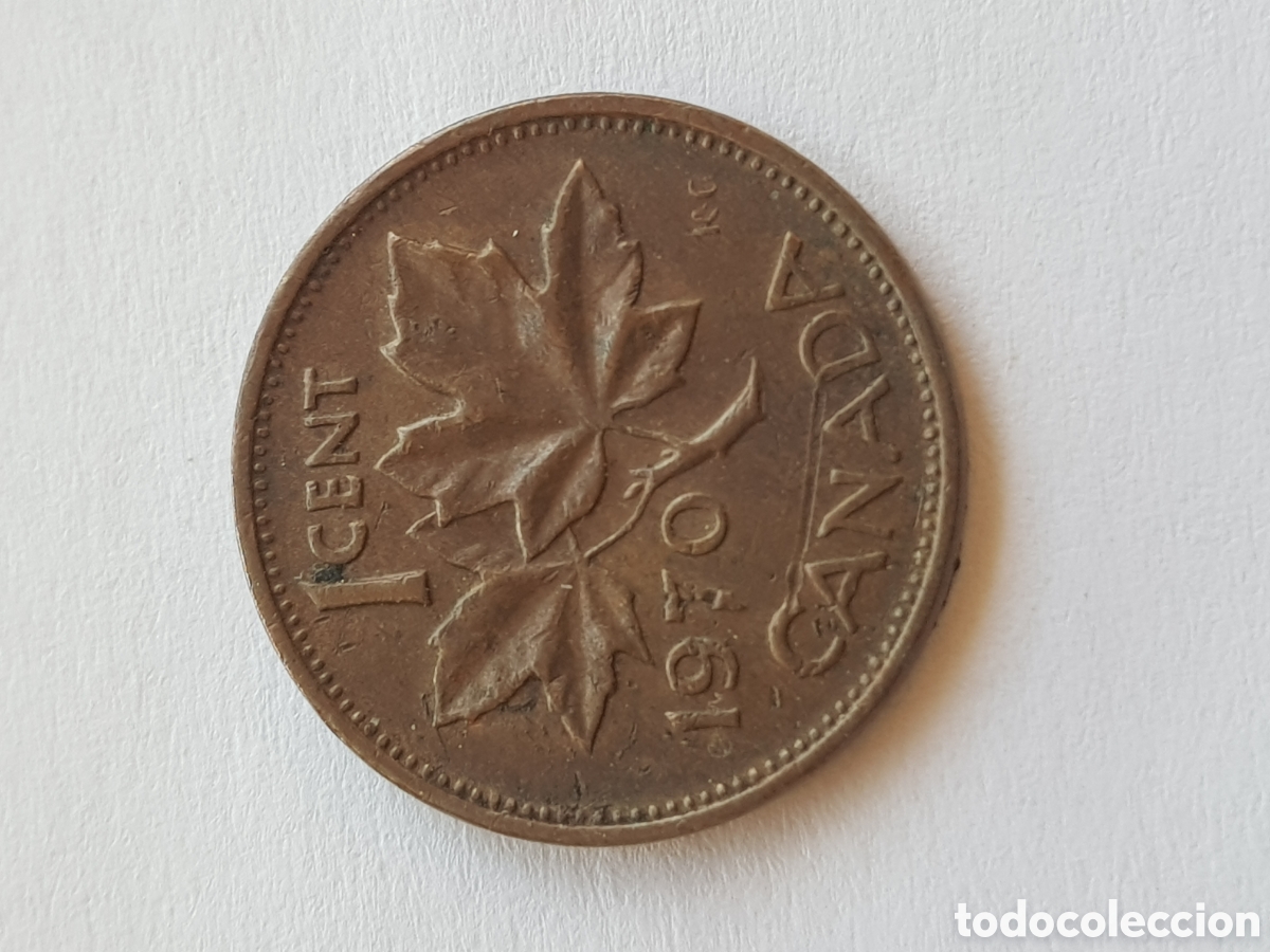 Monedas antiguas de Am&eacute;rica: 1 cent 1970 Canad&aacute; Dollar - Foto 1