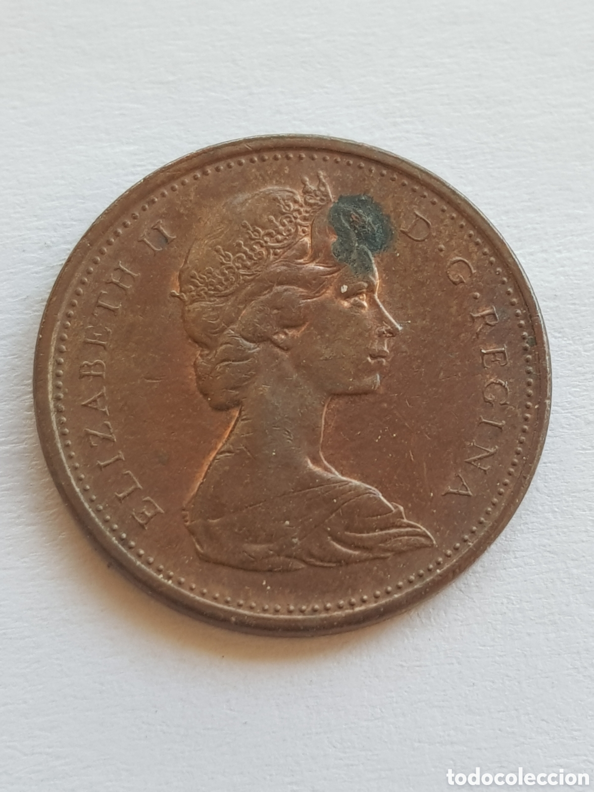 Monedas antiguas de Am&eacute;rica: 1 cent 1972 Canad&aacute; Dollar - Foto 2