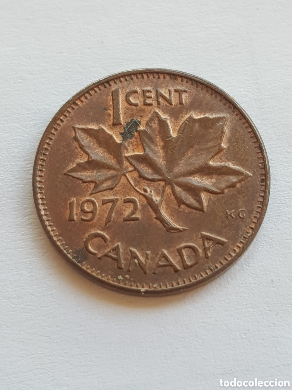 Monedas antiguas de Am&eacute;rica: 1 cent 1972 Canad&aacute; Dollar - Foto 1