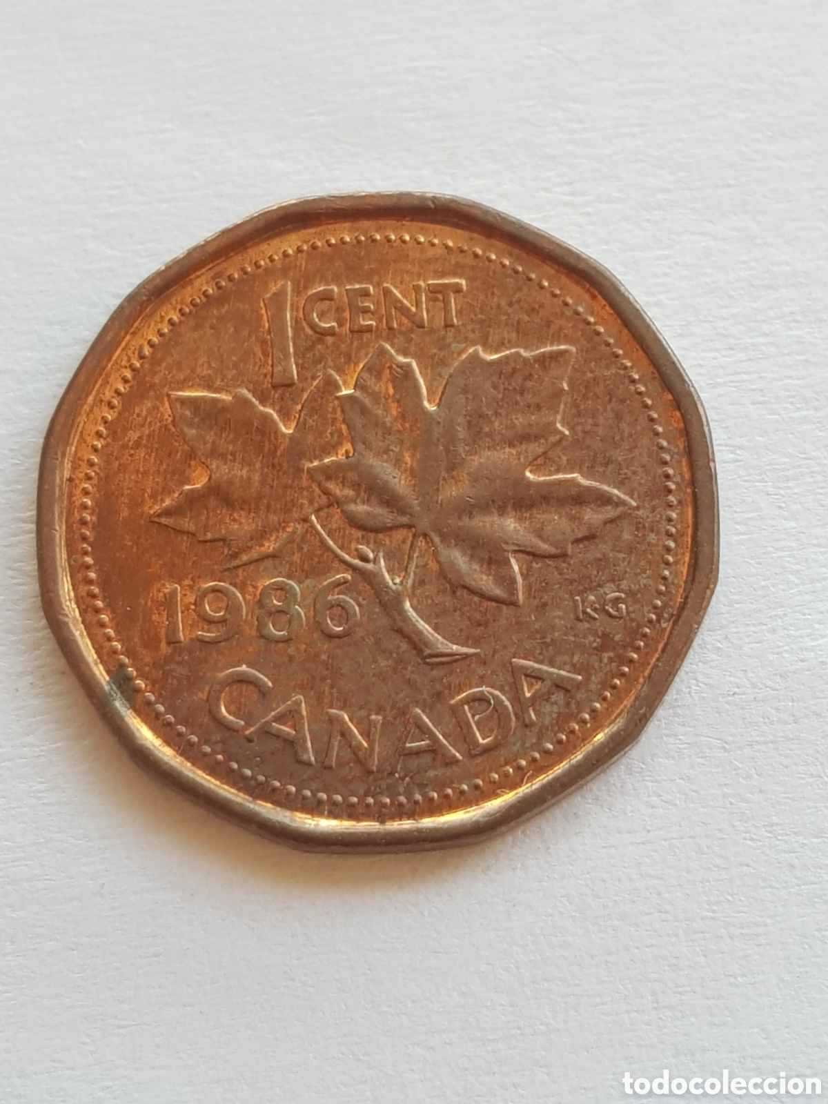 Monedas antiguas de Am&eacute;rica: 1 cent 1986 Canad&aacute; Dollar - Foto 1