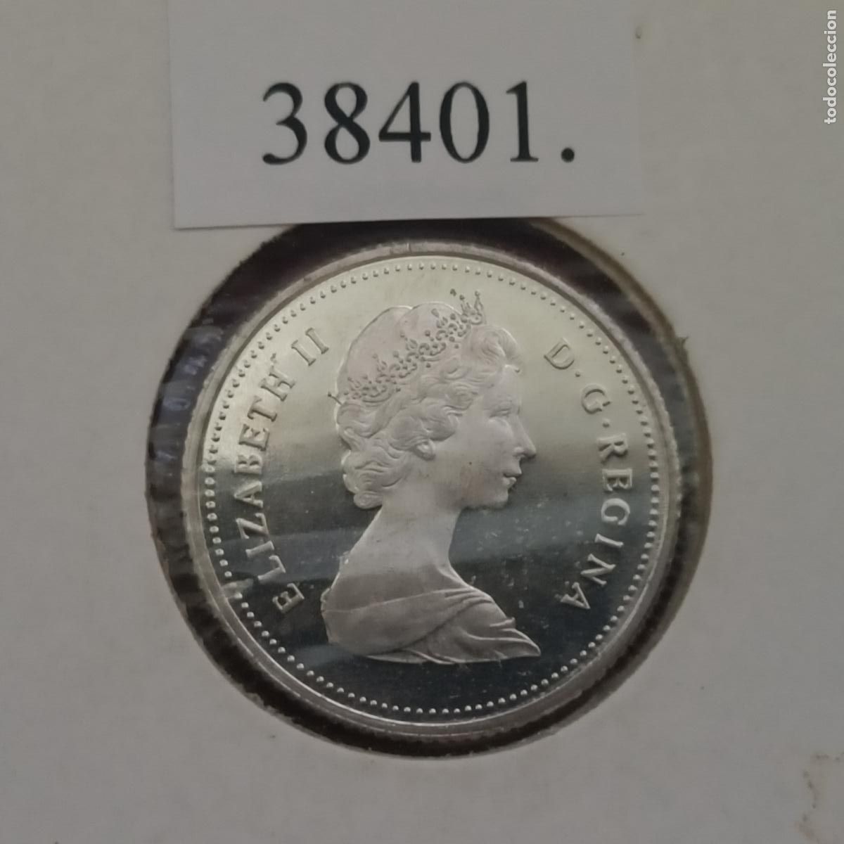 Monedas antiguas de Am&eacute;rica: Canad&aacute; 10 centimos 1983, prueba, proof, - Foto 3