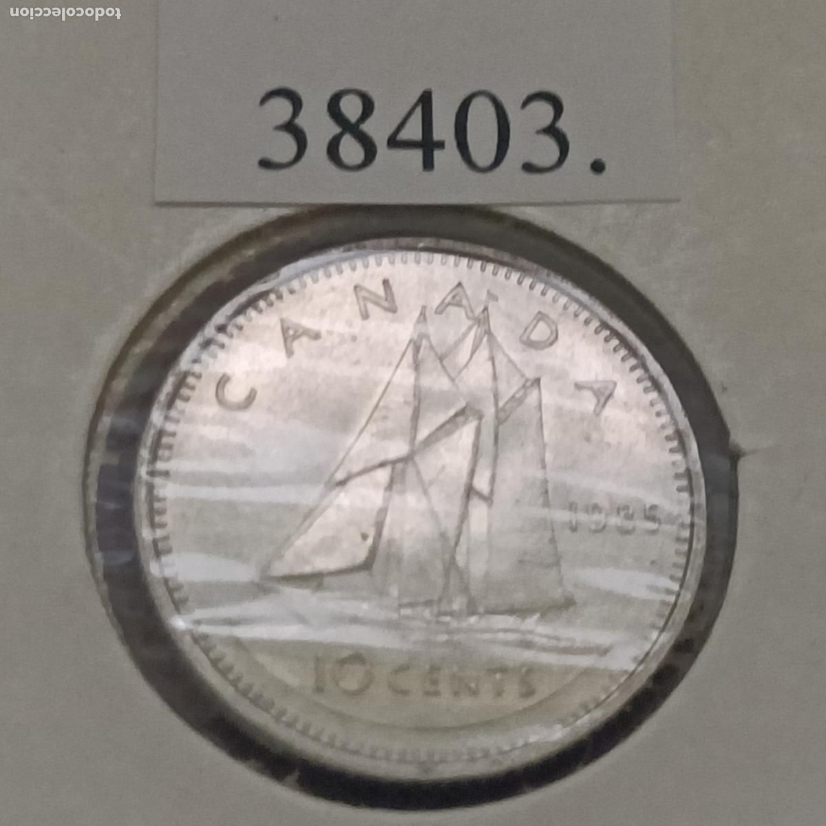Monedas antiguas de Am&eacute;rica: Canad&aacute; 10 centimos 1985 - Foto 1