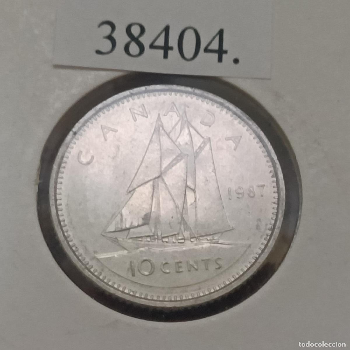 Monedas antiguas de Am&eacute;rica: Canad&aacute; 10 centimos 1987 - Foto 1